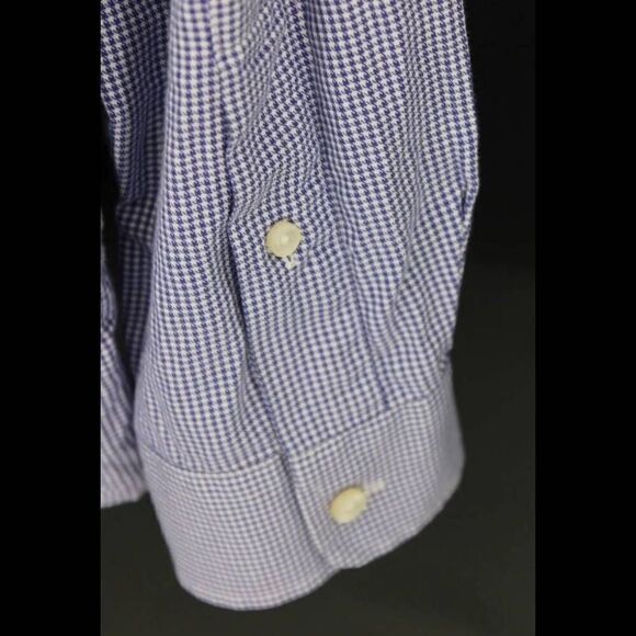VINEYARD VINES CLASSIC FIT TUCKER SHIRT LS BUTTON FRONT SIZE LARGE BLUE GINGHAM - Picture 7 of 7